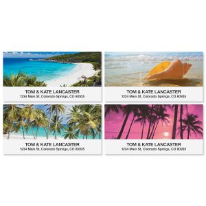 Personalized Address labels Beach Scenery Palm Trees Buy 3 Get 1 Free c 769 