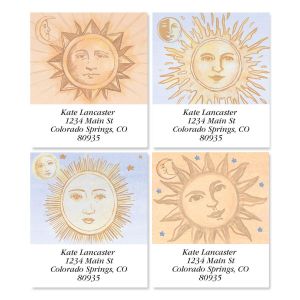 Sun and Moon Select Address Labels  (4 Designs)
