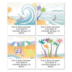 Tropical Moods Select Return Address Labels  (4 Designs)