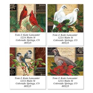Winter Birds Select Return Address Labels  (4 Designs)