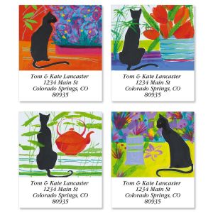 Cat Bright Select Address Labels  (4 Designs)