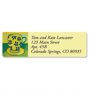 Coffee Break Classic Return Address Labels  (6 Designs)