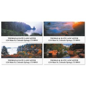 Panoramic View Deluxe Return Address Labels  (12 Designs)