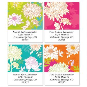 Peonies in Color Select Address Labels