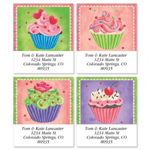 Cupcakes Select Return Address Labels  (4 Designs)