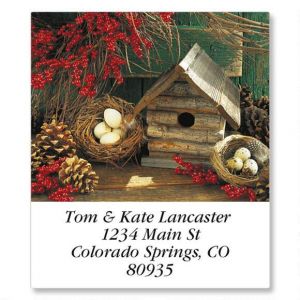 Seasonal Birdhouses Select Address Labels  (12 Designs)