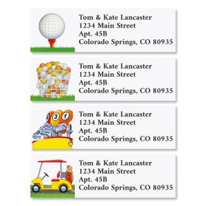 FORE!  Classic Return Address Labels  (6 Designs)