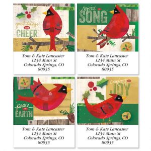Cardinals Select Address Labels  (4 Designs)