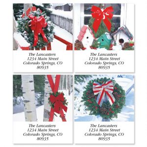 Winter Scene Select Return Address Labels  (4 Designs)