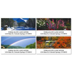 4 Seasons Deluxe Address Labels   (4 Designs)