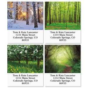 Into the Trees Select Return Address Labels  (6 Designs)