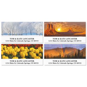 Nature's Beauty Deluxe Return Address Labels   (12 Designs)