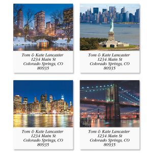 New York Select Return Address Labels  (4 Designs)