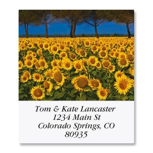 Sunny Sunflowers Select Return Address Labels  (6 Designs)