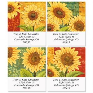 Jardin Du Soleil Select Return Address Labels  (4 Designs)