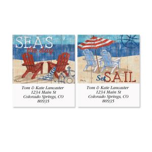 Seas the Day Select Return Address Labels  (2 Designs)