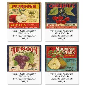 Market Fresh Select Return Address Labels  (4 Designs)