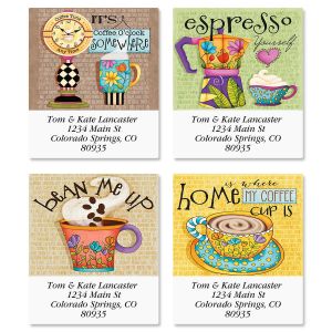 Coffee Select Address Labels  (4 Designs)