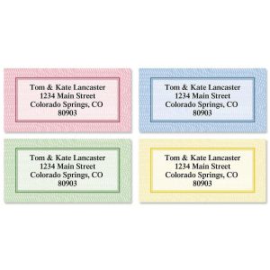Security Collection Border Address Labels  (4 Designs)