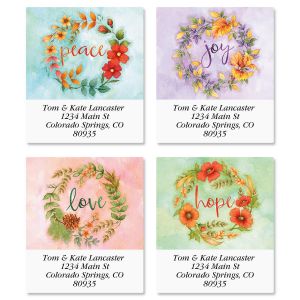 Wreaths Select Return Address Labels  (4 Designs)