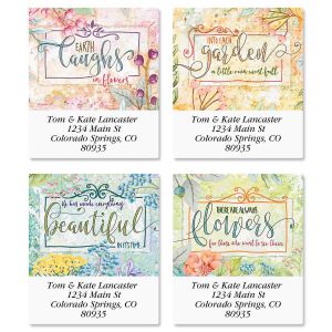 Sentiment Garden Select Return Address Labels (4 Designs)