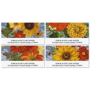 Sunflower Chambray Deluxe Address Labels  (4 Designs)