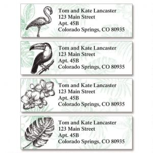 Tropical Classic Return Address Labels  (4 Designs)