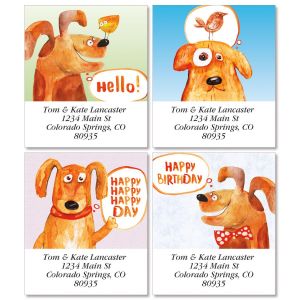 Nice Puppy Select Return Address Labels  (4 Designs)