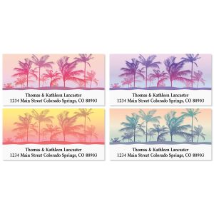Tropical Palms Deluxe Return Address Labels (4 Designs)