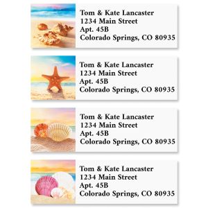 Seashell Beach Classic Return Address Labels (4 Designs)