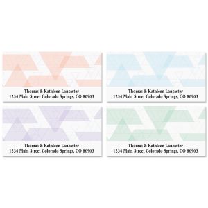 Triangle Print Deluxe Address Labels (4 Designs)