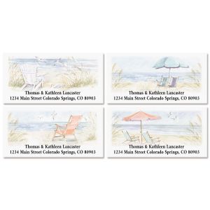 By the Sea Deluxe Return Address Labels