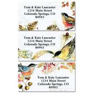 Songbirds  Border Address Labels  (6 Designs)