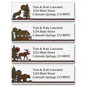 Country Lodge Classic Address Labels  (4 Designs)