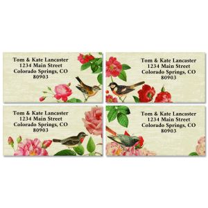 Bramble Bird Border Return Address Labels (4 Designs)