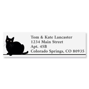 Black Cat Classic Return Address Labels (12 Designs)