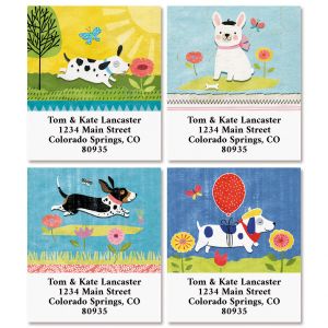 Dog Gone Cute Select Return Address Labels (4 Designs)