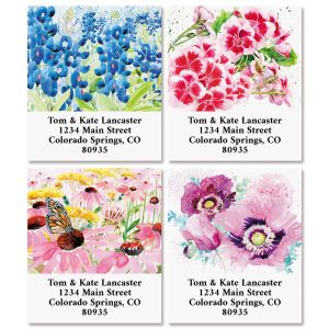 Watercolor Florals Select Return Address Labels (4 Designs)