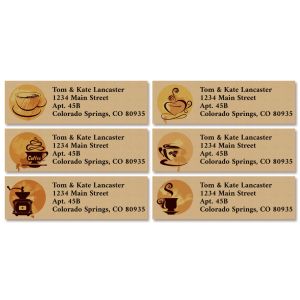 Coffee Classic Return Address Labels (6 Designs)