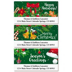 Merry Delight Deluxe Return Address Labels (3 Designs)