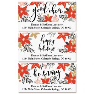 Holiday Greetings Deluxe Return Address Labels (3 Designs)