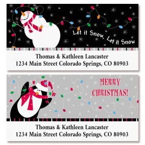 Candy Stripes Deluxe Address Labels