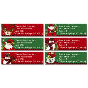 Tall Hat Christmas Classic Return Address Labels (6 Designs)