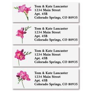 Pink Petals Classic Return Address Labels (4 Designs)