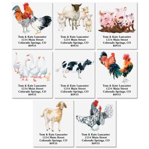 Down on the Farm Select Return Address Labels (8 Designs)