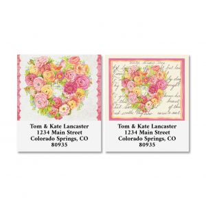Valentine Flowers Select Return Address Labels (2 Designs)