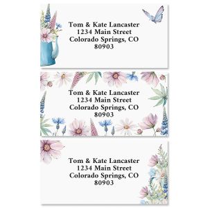 Spring Kettle Border Return Address Labels (3 Designs)