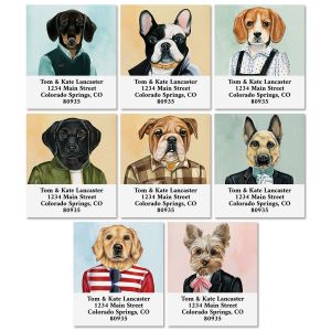 Dog Portraits Select Return Address Labels (8 Designs)