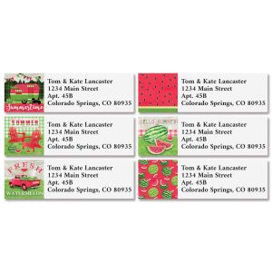 Wild Watermelon Classic Return Address Labels (6 Designs)