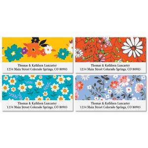 Tiny Blossoms Deluxe Return Address Labels (4 Designs)